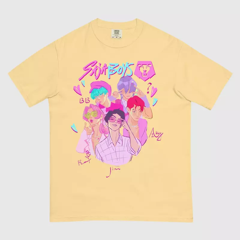KPop Demon Hunters Saja Boys Lineup Tee - Image 2