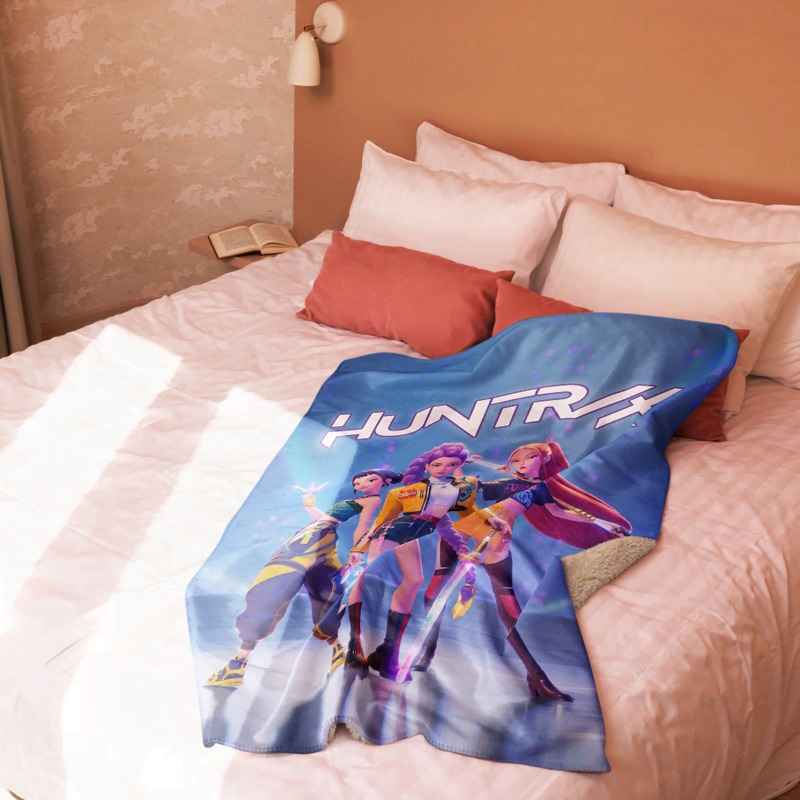 KPop Demon Hunters HUNTR/X Sherpa Blanket - Image 4
