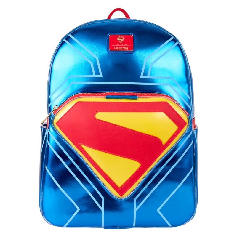 Superman Light Up Glow Full-Size Backpack