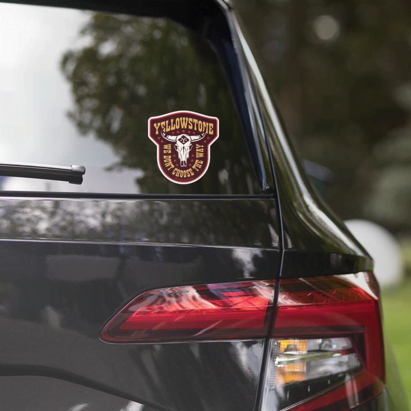 Yellowstone Patch Vinyl Sticker - Image 4