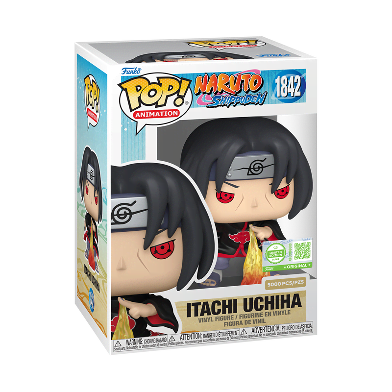 Pop! Itachi Uchiha (Fireball Jutsu) with Pop! Protector - Image 3