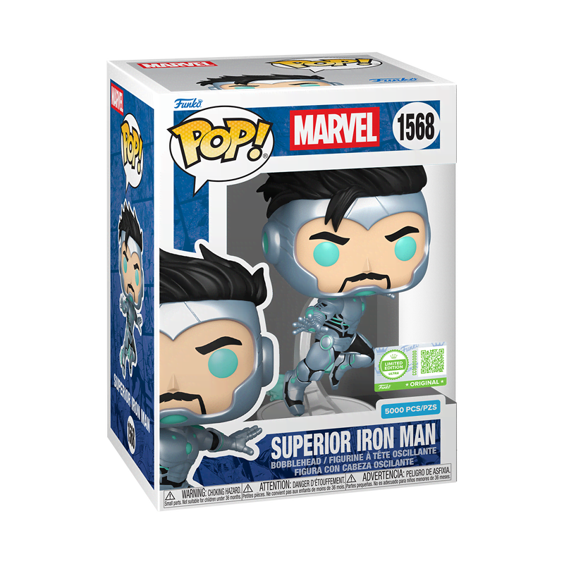 Pop! Superior Iron Man with Pop! Protector - Image 3