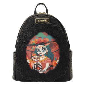 Loungefly D??a de los Muertos La Catrina Photo Insert Mini Backpack