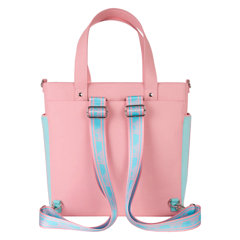 Classic Barbie Terry Cloth Convertible Backpack & Tote Crossbody Bag - Image 4