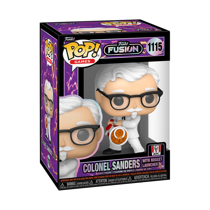 Pop! Colonel Sanders with Nugget Launcher (Funko Fusion) - Image 2