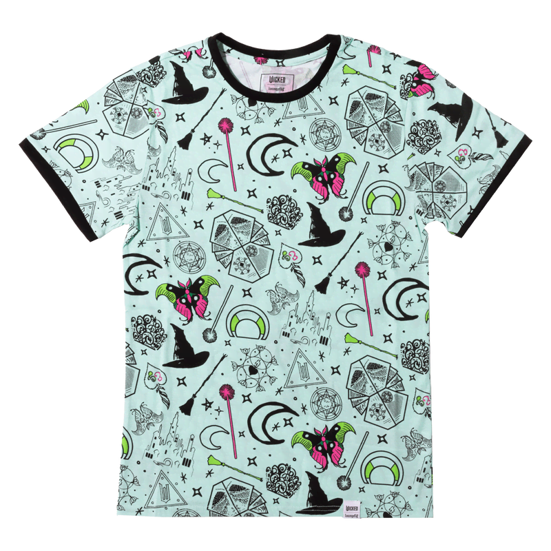Wicked Elphaba & Glinda All-Over Print Unisex Tee