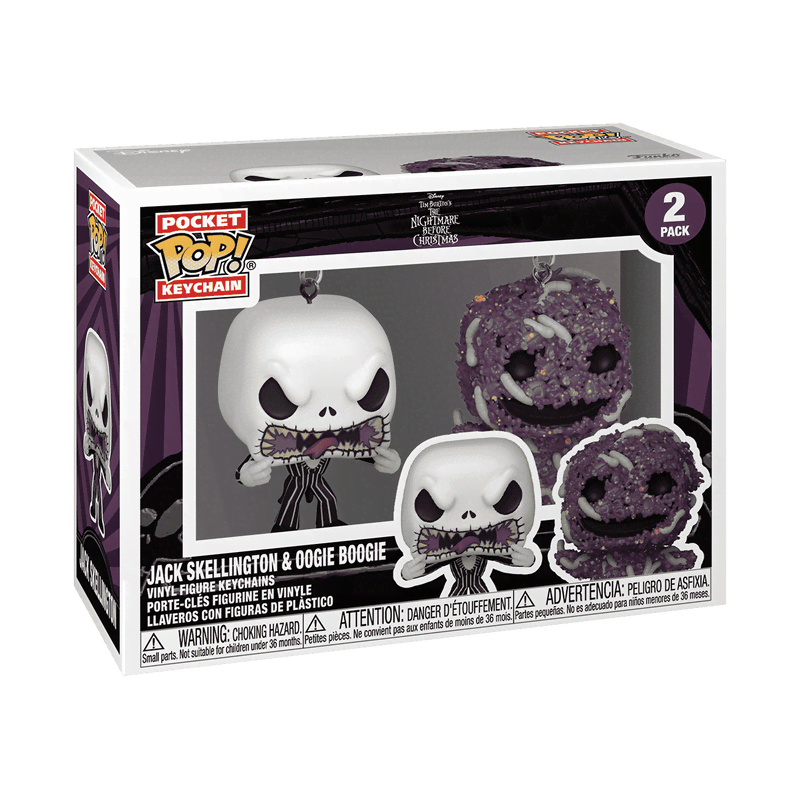 Pop! Keychain Jack Skellington & Oogie Boogie 2-Pack - Image 2