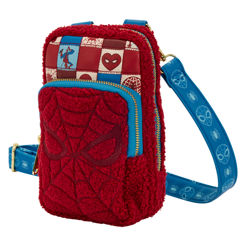 Spider-Man Sherpa Cell Phone Crossbody Bag with Coin Bag - Image 4