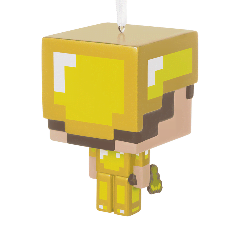 Gold Armor Steve Holiday Ornament - Image 3