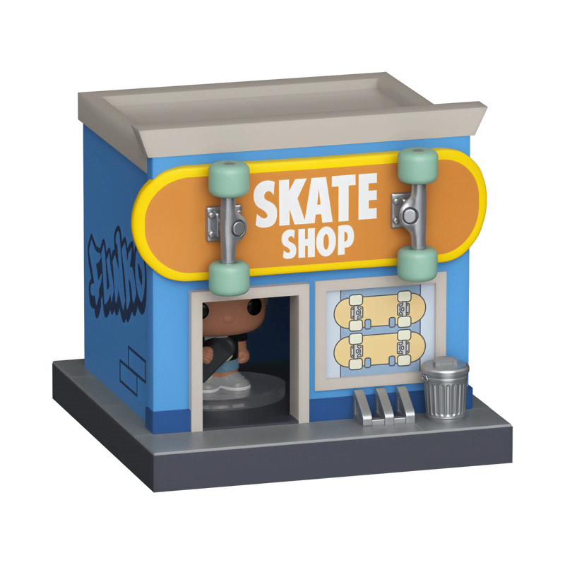 Bitty Pop! Towns Skateboarder & Skate Shop
