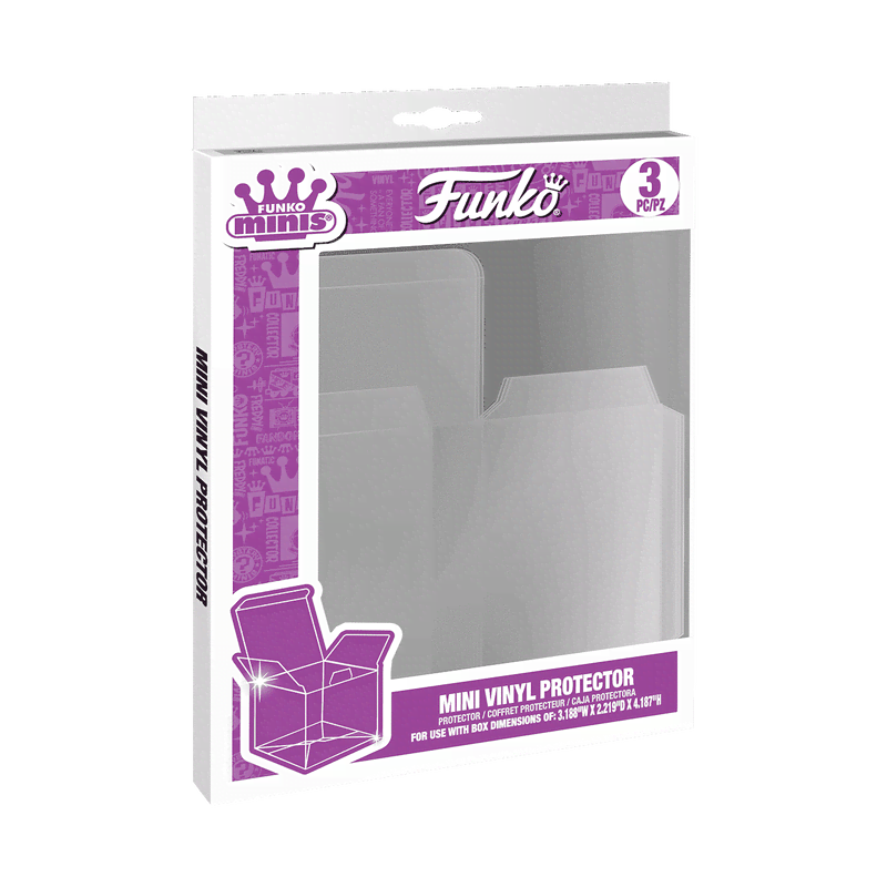 Foldable Mini Vinyl Figure Protector 3-Pack