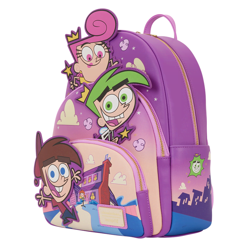 The Fairly OddParents Exclusive Triple Pocket Glow Mini Backpack - Image 3