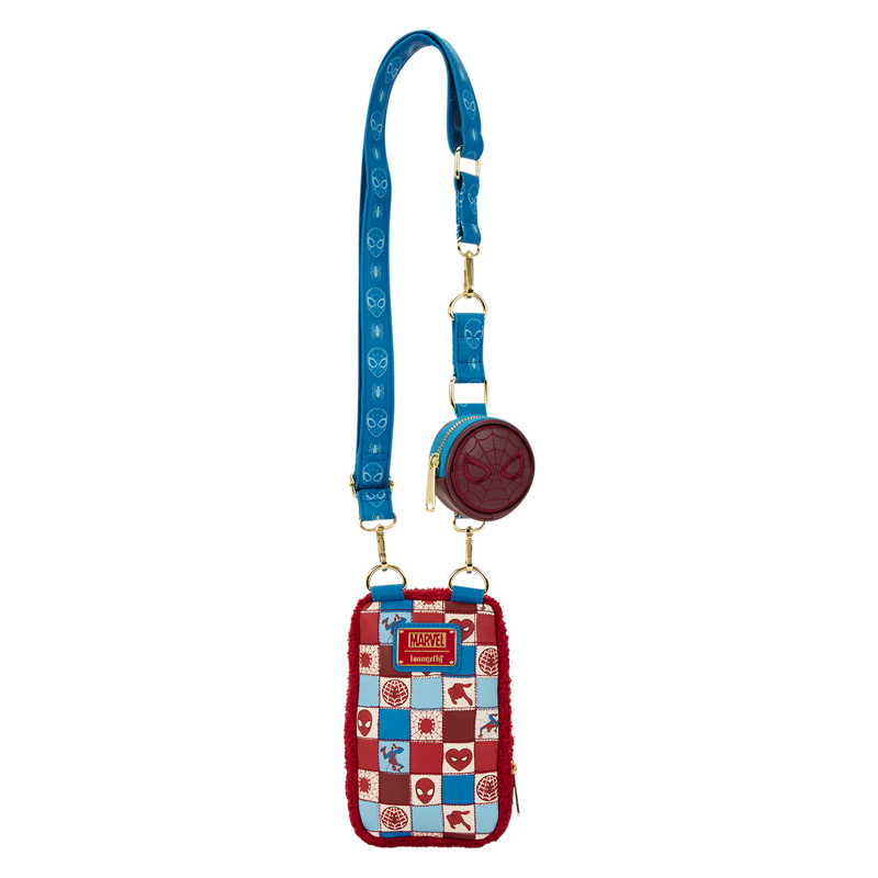 Spider-Man Sherpa Cell Phone Crossbody Bag with Coin Bag - Image 6