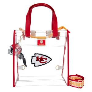 NFL Kansas City Chiefs Clear Convertible Backpack & Tote Crossbody Stadium Bag