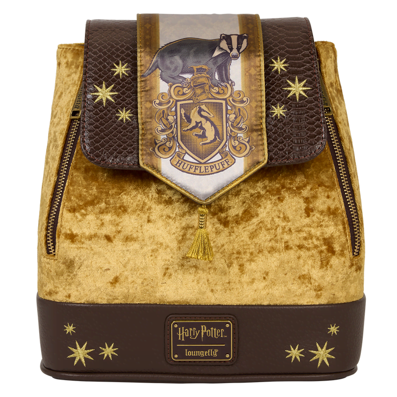 Exclusive Harry Potter Hufflepuff Banner Velvet Mini Backpack