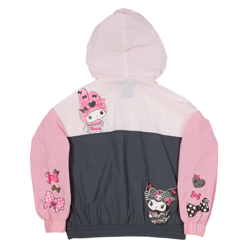 Sanrio My Melody & Kuromi Half-Zip Unisex Windbreaker Jacket - Image 6