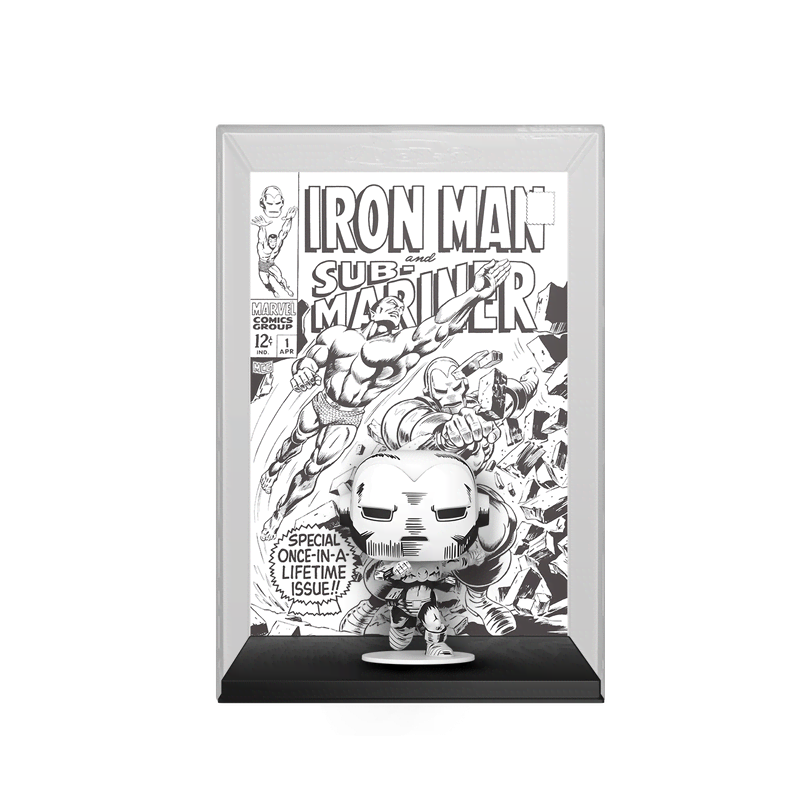 Pop! Comic Covers Iron Man #1 (Black & White) - Image 2