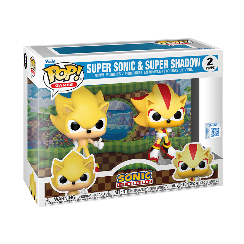 Pop! Super Sonic & Super Shadow 2-Pack (Flocked) - Image 2