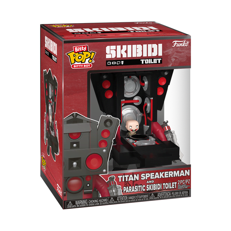 Bitty Pop! Bitty Bot Titan Speakerman and Parasitic Skibidi Toilet - Image 2