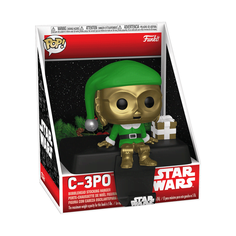 Pop! Stocking Hanger C-3PO in Elf Outfit - Image 2