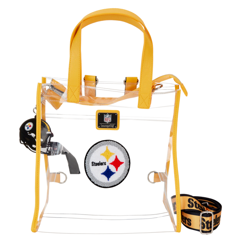 NFL Pittsburgh Steelers Clear Convertible Backpack & Tote Crossbody Stadium Bag