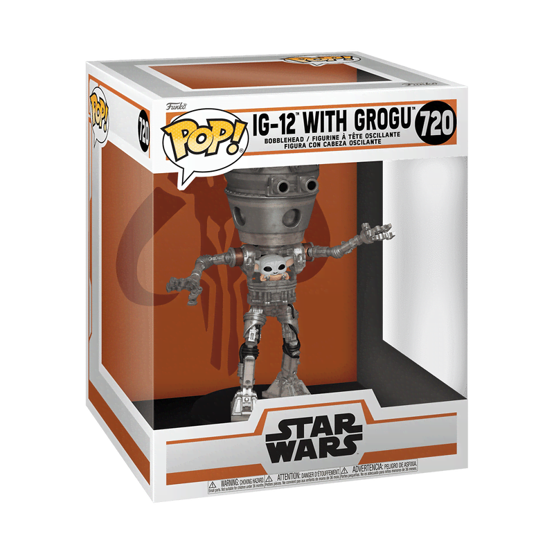 Pop! Deluxe IG-12 with Grogu - Image 2