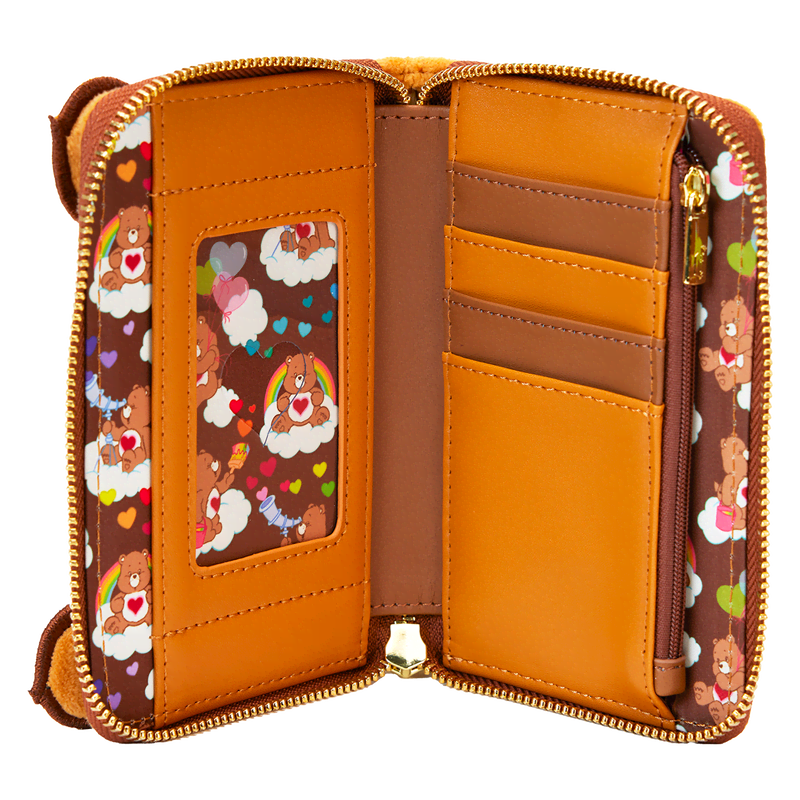 Care Bears Exclusive Tenderheart Bear Plush Cosplay Zip Around Wallet - Image 6