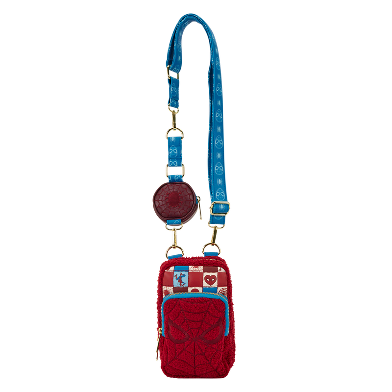 Spider-Man Sherpa Cell Phone Crossbody Bag with Coin Bag - Image 5