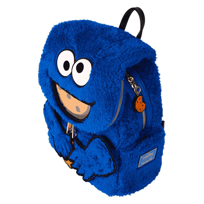 Sesame Street Cookie Monster Plush Cosplay Mini Backpack With Coin Bag - Image 10