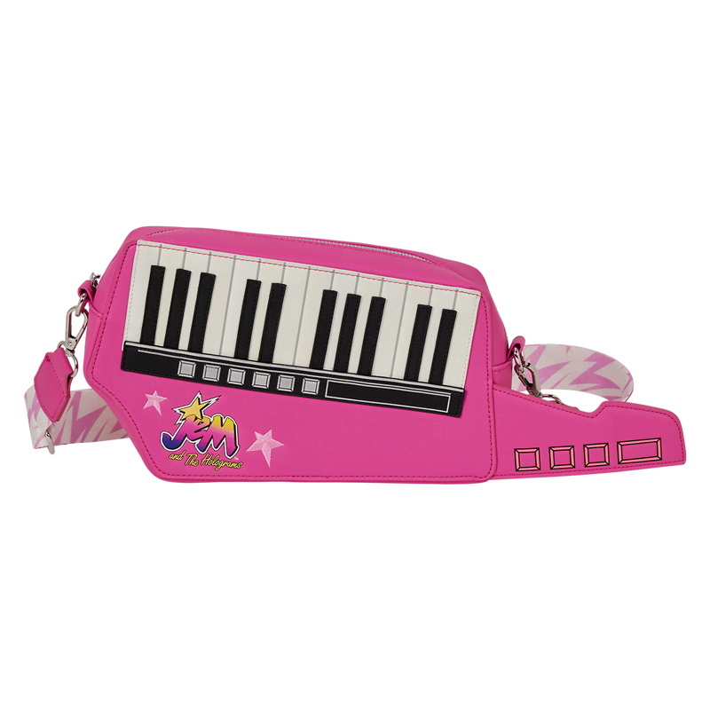 Jem and the Holograms Figural Keytar Glow Crossbody Bag - Image 4