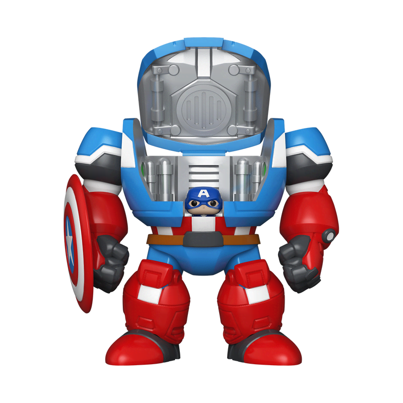 Bitty Pop! Bitty Bot Captain America Mech with Captain America - Image 4