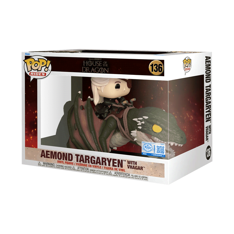 Pop! Rides Deluxe Aemond Targaryen with Vhagar - Image 3