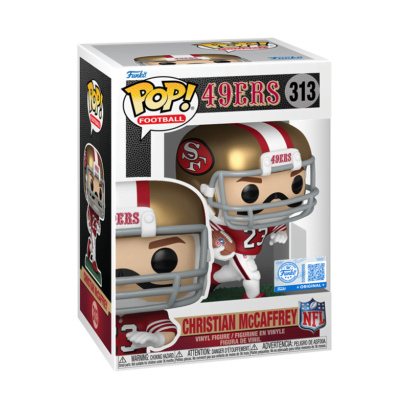 Pop! Christian McCaffrey (Red & White Uniform) - Image 2