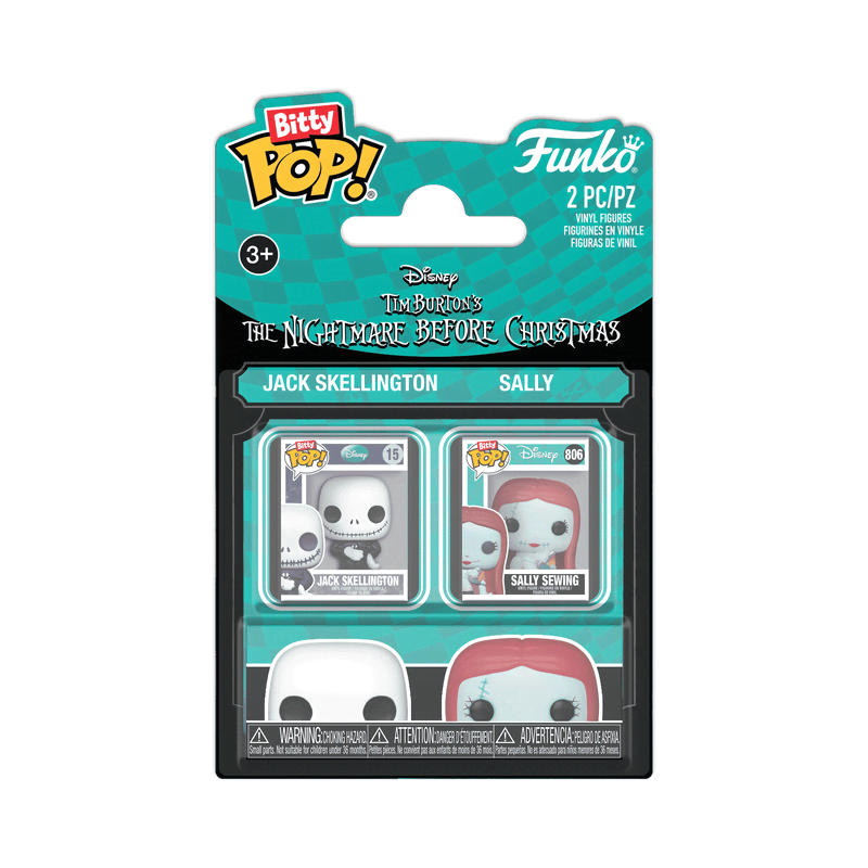 Bitty Pop! Jack Skellington & Sally Sewing 2-Pack