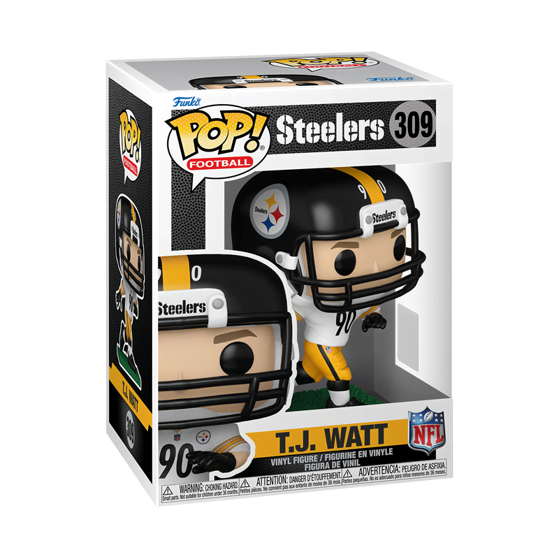 Pop! T.J. Watt (White & Yellow Uniform) - Image 2