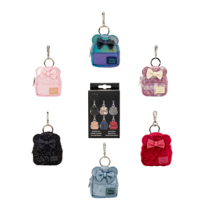 Minnie Mouse Glitter Mystery Mini Backpack Keychain Charm