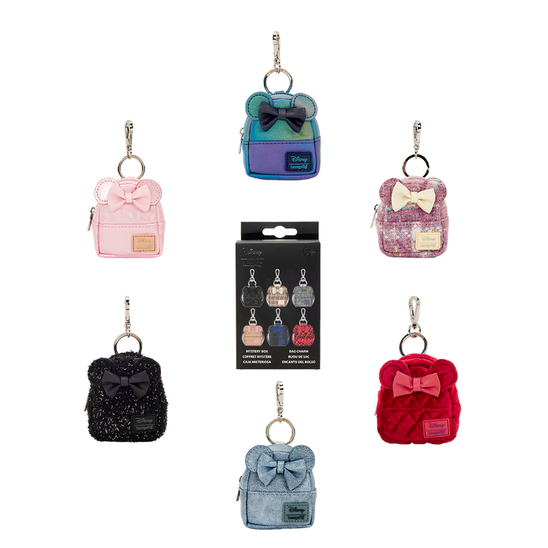 Minnie Mouse Glitter Mystery Mini Backpack Keychain Charm