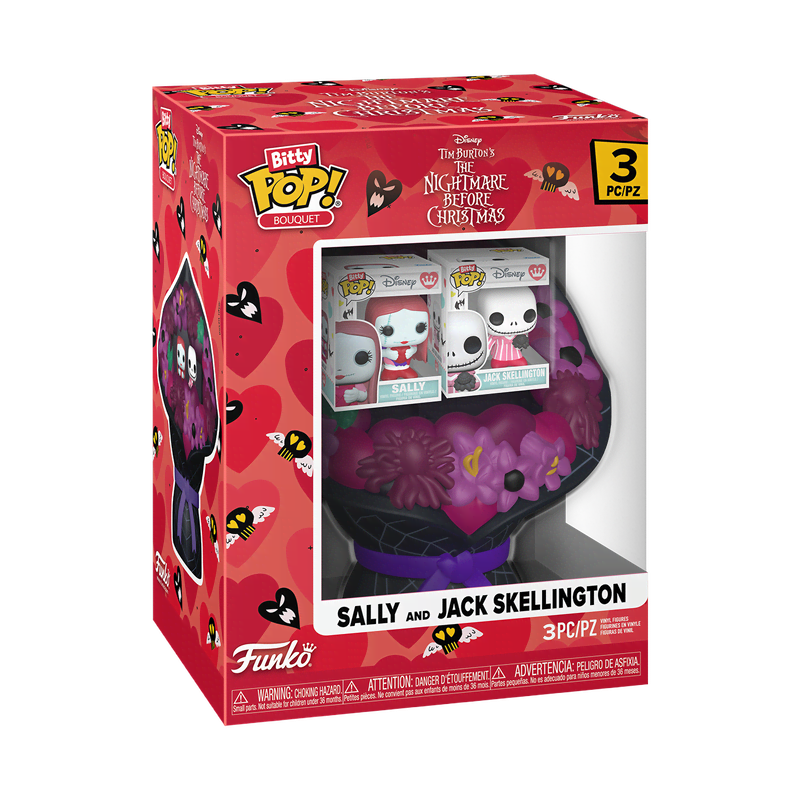 Bitty Pop! Bouquet Sally & Jack Skellington (Valentine) - Image 3
