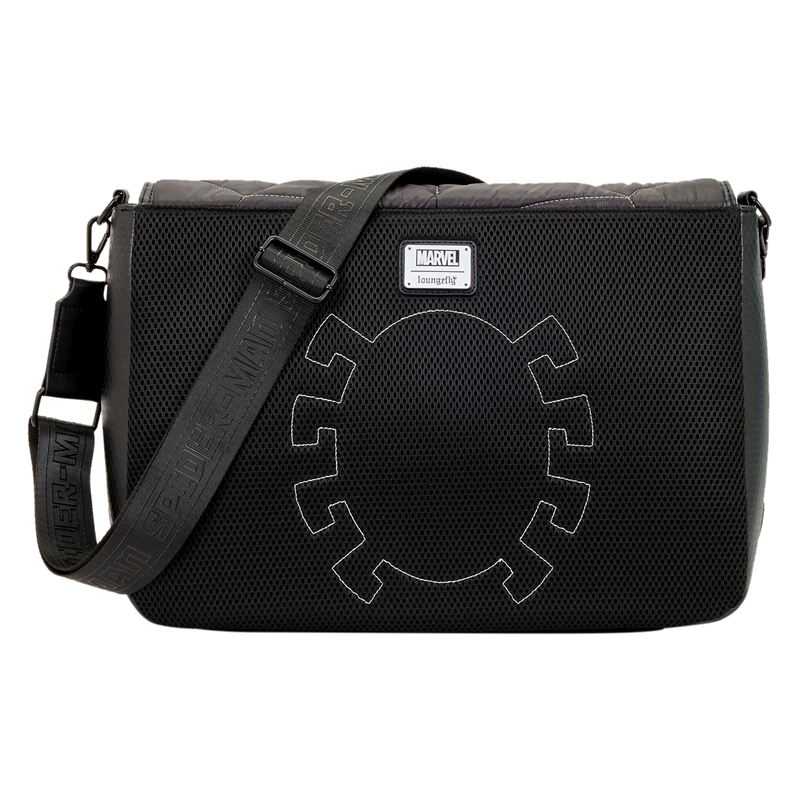 Spider-Man Black & White Suit Quilted Messenger Crossbody Bag - Image 6
