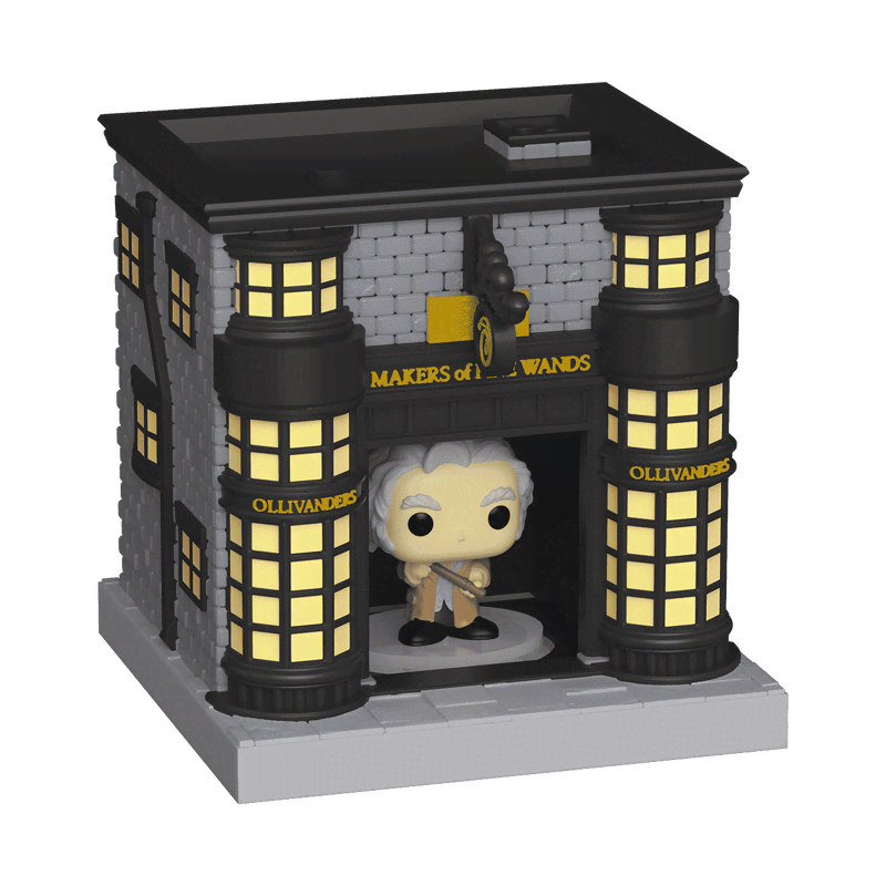 Bitty Pop! Towns Garrick Ollivander and Ollivander Wand Shop