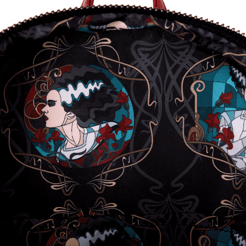 Universal Monsters The Bride Of Frankenstein Stained Glass Mini Backpack - Image 7