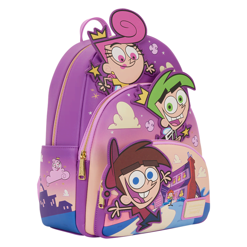 The Fairly OddParents Exclusive Triple Pocket Glow Mini Backpack - Image 4