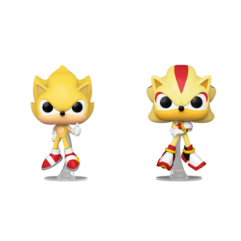 Pop! Super Sonic & Super Shadow 2-Pack (Flocked)
