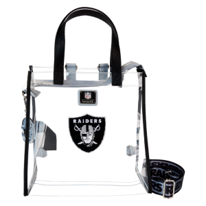 NFL Las Vegas Raiders Clear Convertible Backpack & Tote Crossbody Stadium Bag