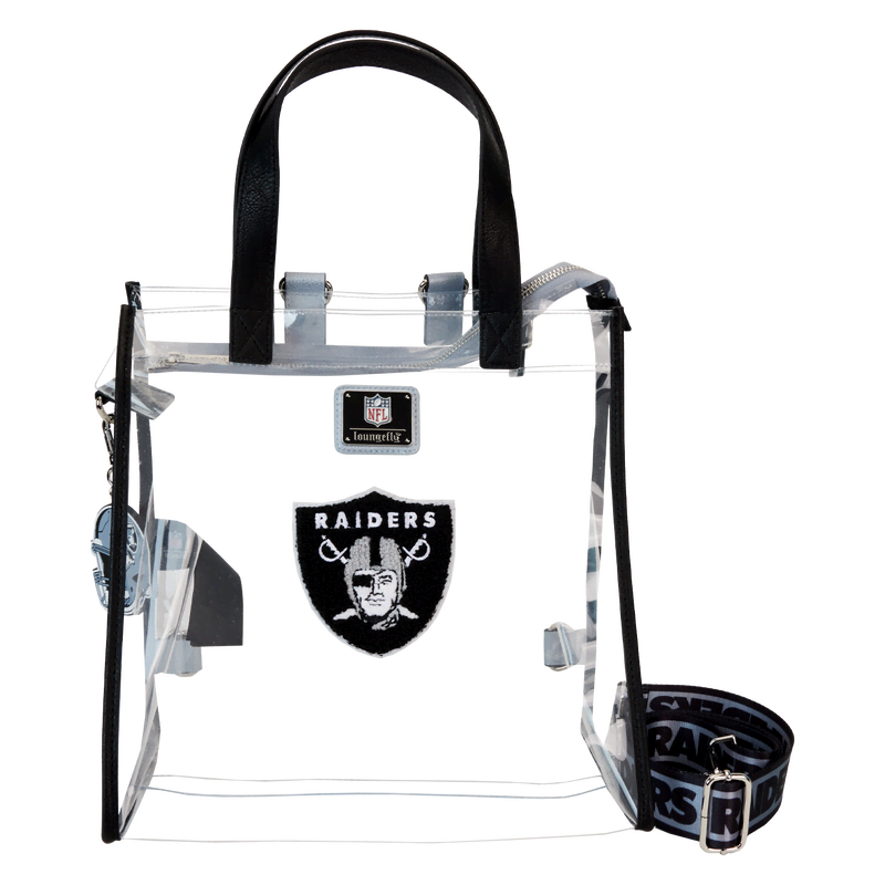 NFL Las Vegas Raiders Clear Convertible Backpack & Tote Crossbody Stadium Bag