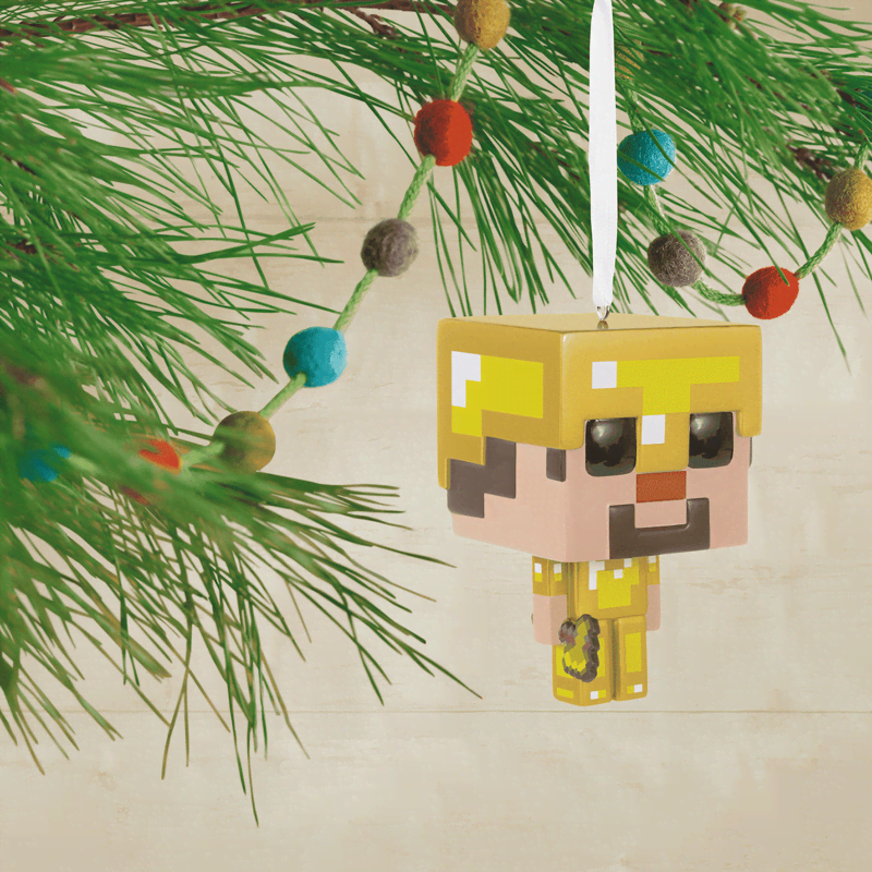 Gold Armor Steve Holiday Ornament - Image 2