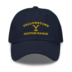 Yellowstone Dutton Ranch Navy Logo Hat