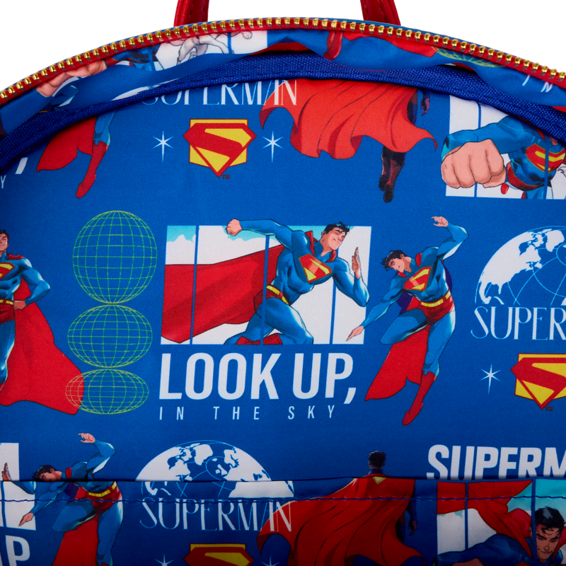 Superman Light Up Glow Full-Size Backpack - Image 8