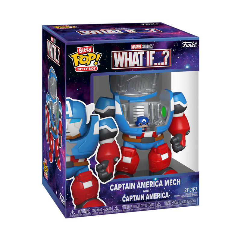 Bitty Pop! Bitty Bot Captain America Mech with Captain America - Image 2