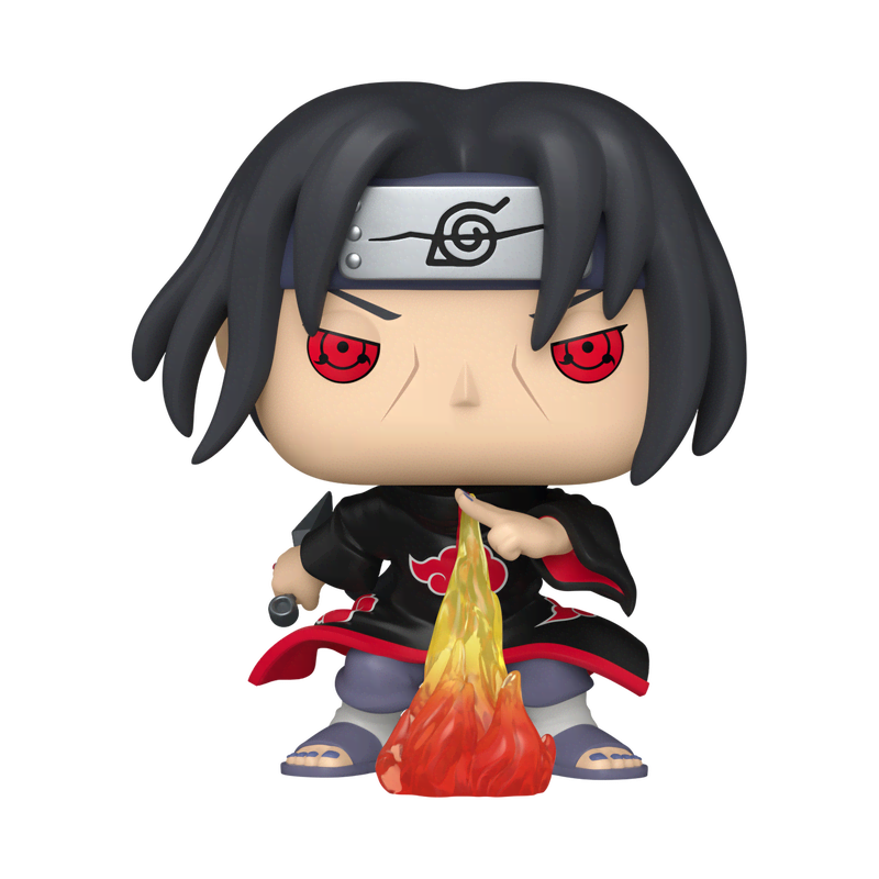 Pop! Itachi Uchiha (Fireball Jutsu) with Pop! Protector - Image 2
